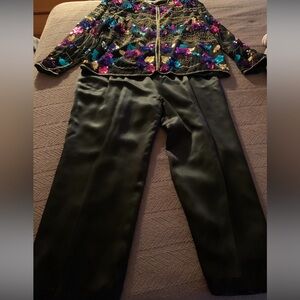 Beautiful Jacket and satin pants